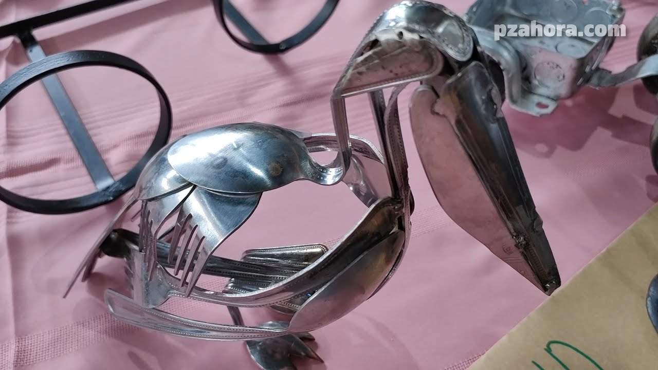 A partir de chatarra y material de sobra este generaleño hace arte