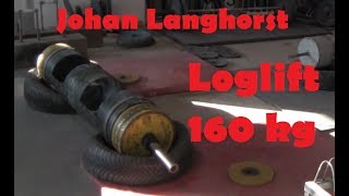 Strong Man Training 160 Kg Loglift By Johan Langhorst Bw 114 Kg.