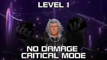 Xemnas - NO DAMAGE - W/RESTRICTIONS (LV1 Critical Mode) | Kingdom Hearts II Final Mix