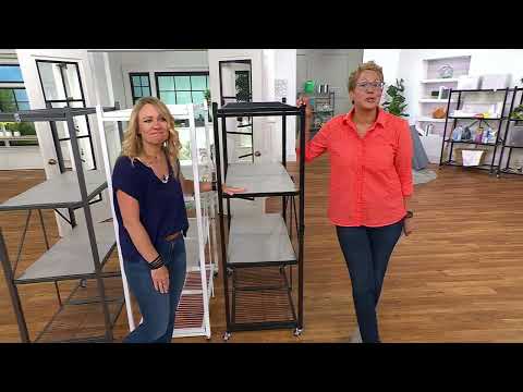 Pop-It Set of 2 Heavy Duty 4-Tier Racks with 4 Liners on QVC @QVCtv