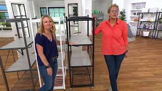 Pop-It Set of 2 Heavy Duty 4-Tier Racks with 4 Liners on QVC