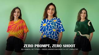 no camera, no prompts needed! Create model animations in 2 minutes
