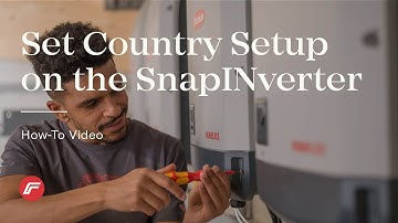 How-To Video: Set Country Setup on the SnapINverter