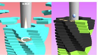 Helix Stack Jump - Gameplay walkthrough level 1-18 ( android , iOS )