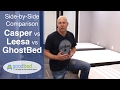 Casper vs. Leesa vs. GhostBed - Mattress Comparison by GoodBed.com