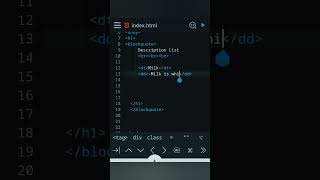 Description List#basichtml#webdevelopment#coding#programming #begginers #htmltutorialforbeginners