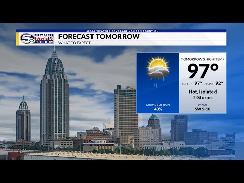 Isolated Storms & Hot Afternoons, Low Rip Current Risk: Saturday Evening Forecast 7/13/2024
