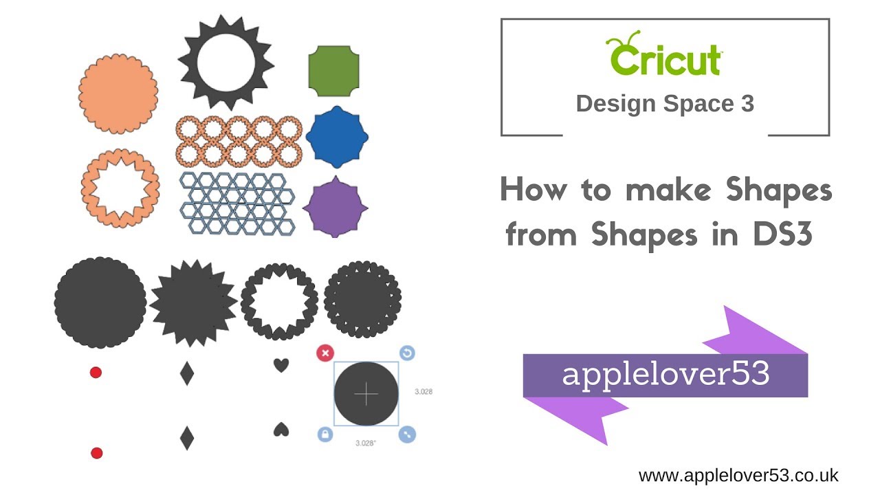 Cricut Design Space 3 Make Shapes From Shapes YouTube Cricut Design Space 3 Make Shapes From Shapes YouTube