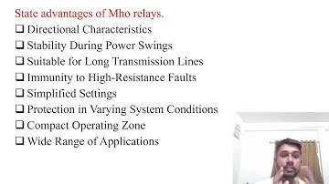 SGP Video short on State advantages of Mho relays in English