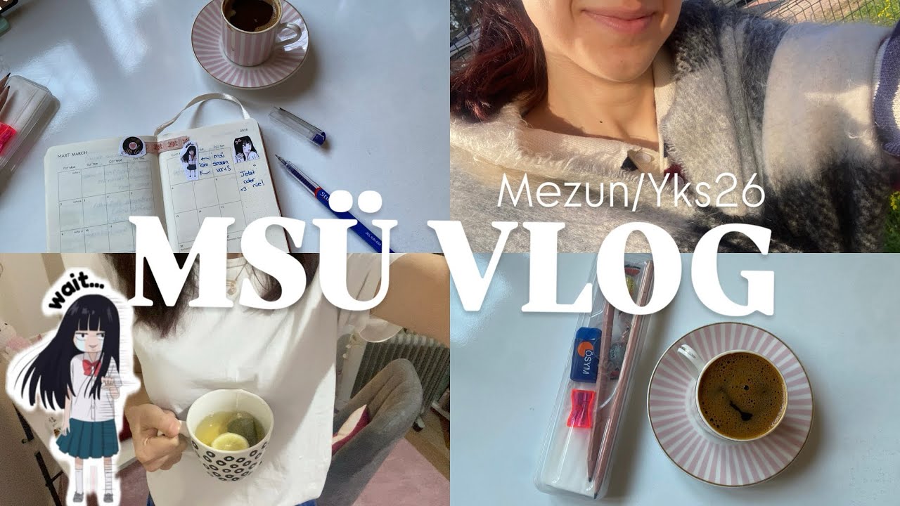 MSÜ VLOG 🧷 sınav hakkında düşüncelerim,kargo ,study #vlog 