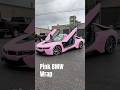 This one’s for Barbie lovers. Wrapped this beautiful BMW in this pink color #barbiecarwrap #carwraps