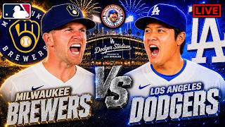 Los Angeles Dodgers vs Milwaukee Brewers LIVE MLB Watch Party Play-by-Play Reactions