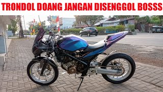 TRONDOL DOANG KENCENG KAGAK | SENSASI RIDING PAKE CBR TRONDOL 😈