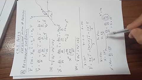 Dynamics Chapter 1 part 4 (Rectangular components, Radial and Transverse component)