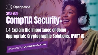 CompTIA Security+ SY0-701 Course - 1.4 Use Appropriate Cryptographic Solutions - PART A