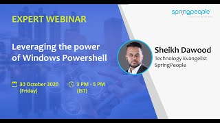 Leveraging the Power of Windows Powershell - Expert Webinar (30th Oct 2020)
