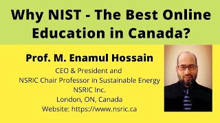 Why NIST - Best online education in Canada.