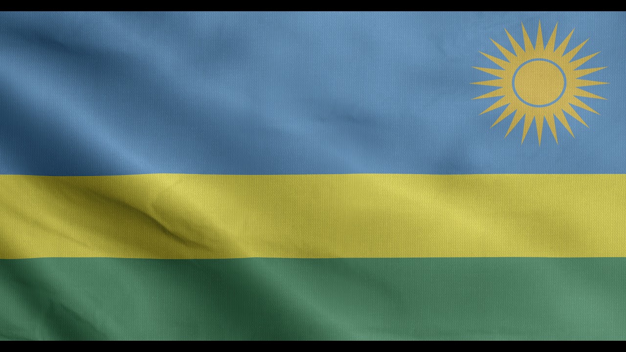 Rwanda waving flag 4k loop free download