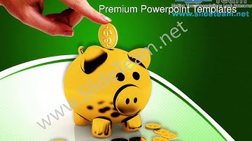 Save Money In Piggy Bank Business PowerPoint Templates ppt Themes 0912 Slides Backgrounds