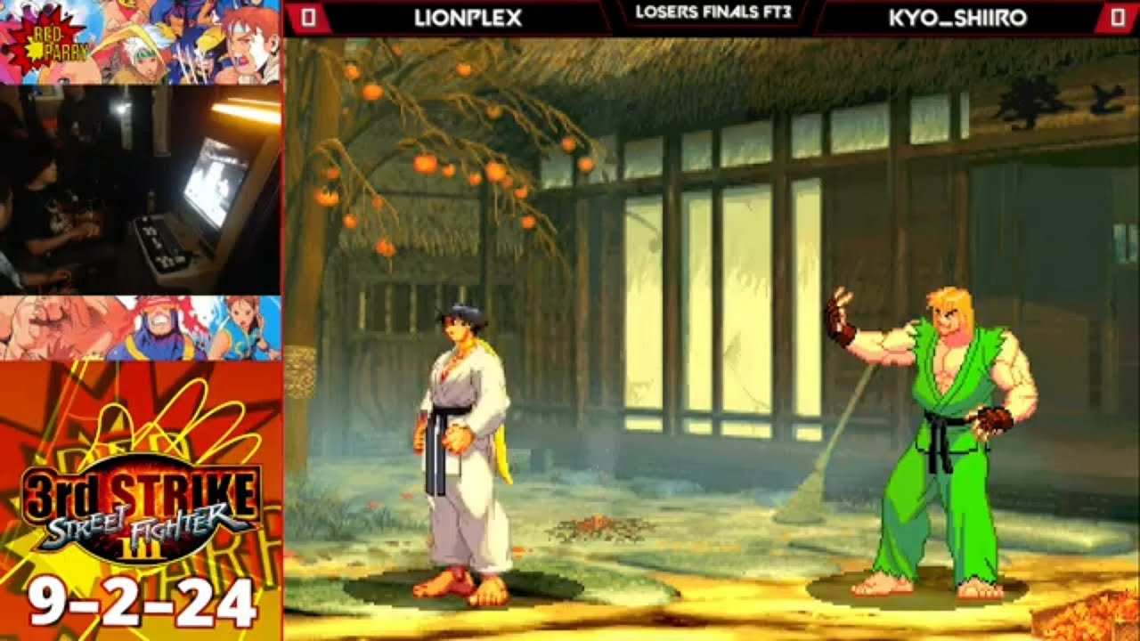 LOSERS FINALS - lionplex vs Kyo_Shiiro- 3rd Strike Tournament - Red Parry NYC 9-2-24