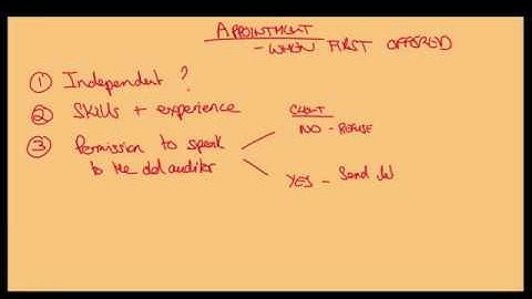 APPOINTMENT - When 1st offered ACCA AUDIT P7/F8/AAA - LEC # 11-01