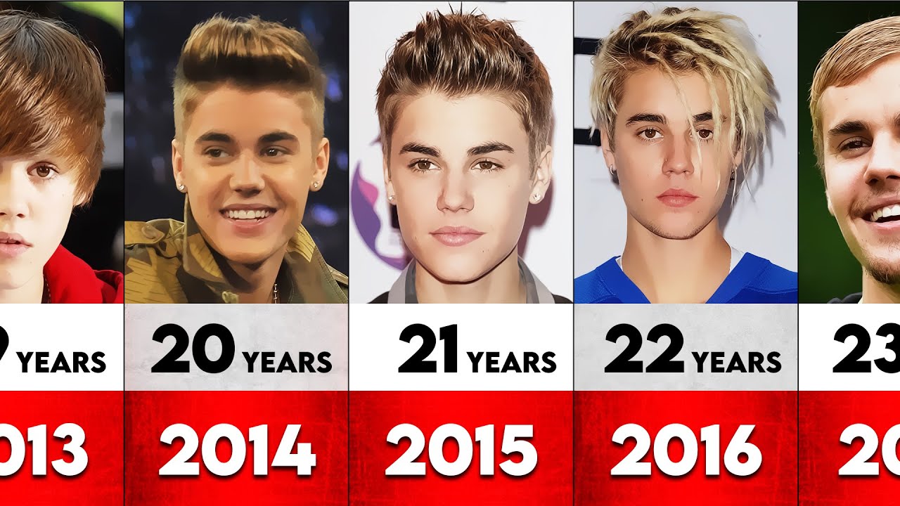 Justin Bieber Transformation from 1995 to 2023 - YouTube