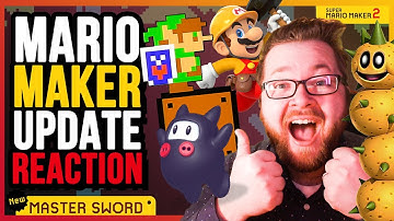 👷🏼‍♂️ SUPER MARIO MAKER 2 LEGENDARY UPDATE TRAILER REACTION! 🤯 Kazrisk Reacts