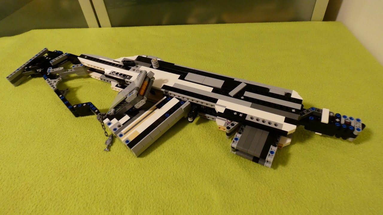 full/semi auto LEGO rifle (updated version) - YouTube
