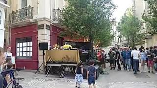 DJ Dee Nasty mixe à Montpellier pour la fête de la Musique, 21 juin 2019