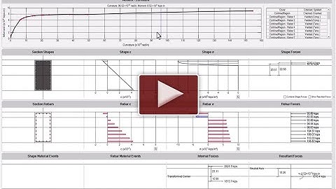 LARSA 4D C-Suite | Moment Curvature Analysis Tool