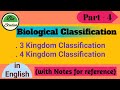 Class 11 - Biological Classification - Part 4 - Three and Four Kingdom Classification