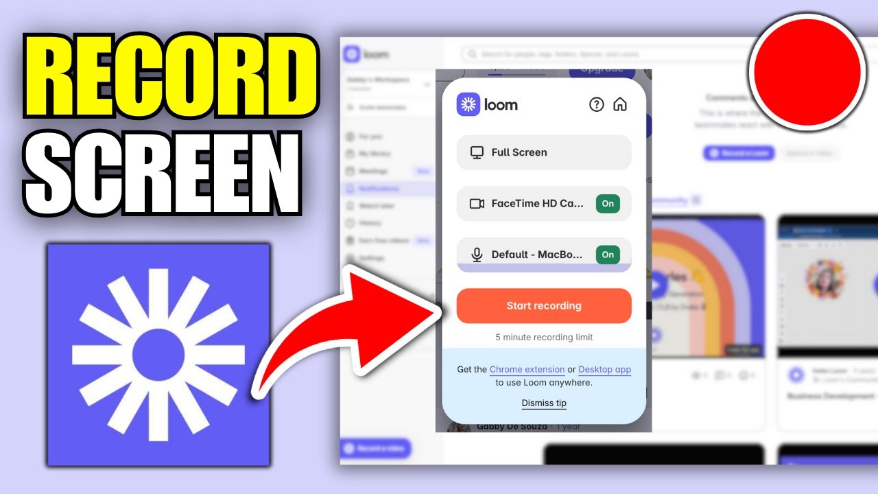 How To Use Loom To Record Screen For Beginners (Full Guide) - YouTube