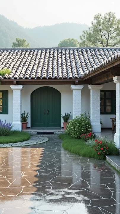 idyllic-hilltop-home-with-porch.mp4#mediterraneanhouse#shorts #home#house