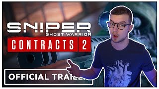 SLOW MOTION SHOT! | Sniper Ghost Warrior Contracts 2 - Official Trailer REACTION (Agent Reacts) screenshot 5