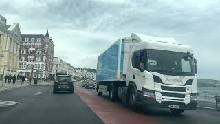 🇮🇲🏍 Isle Of Man drive during TT from Douglas Promenade to Ramsey via Laxey 🚗