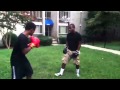 Me and d boxing ends with knock out