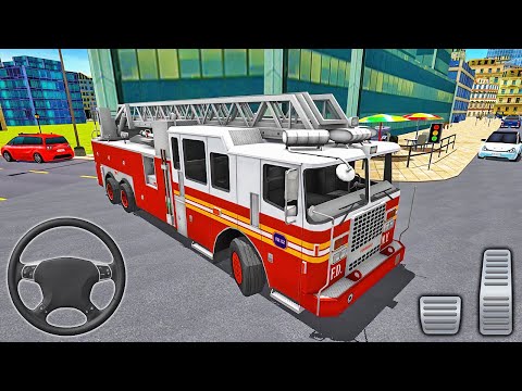 911 Fire Truck Rescue Driver emergência loucura 3D: jogo de missão