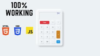 Animated Working Calculator Using HTML CSS & JAVASCRIPT