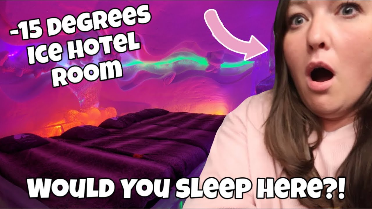Checking into and Touring an ICE HOTEL! Full hotel tour (-15 degrees bedrooms)