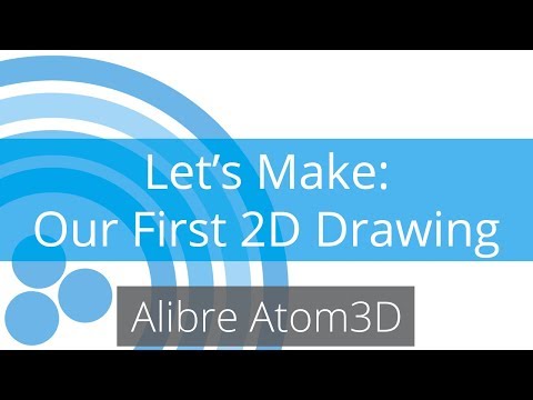 Alibre Atom3D Tutorial - onze eerste 2D Drawing