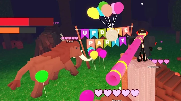 ADMIN taming FLUTE in new update party in 99 nights in the forest ROBLOX