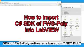 Famous How to import SDK of FWS Poly into LabVIEW Wealth