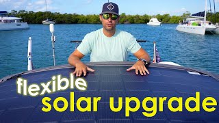 Installing a Xantrex Solar Max 330W Panel to our Sailboat's Bimini Canvas (EP 67 - Monday Never)