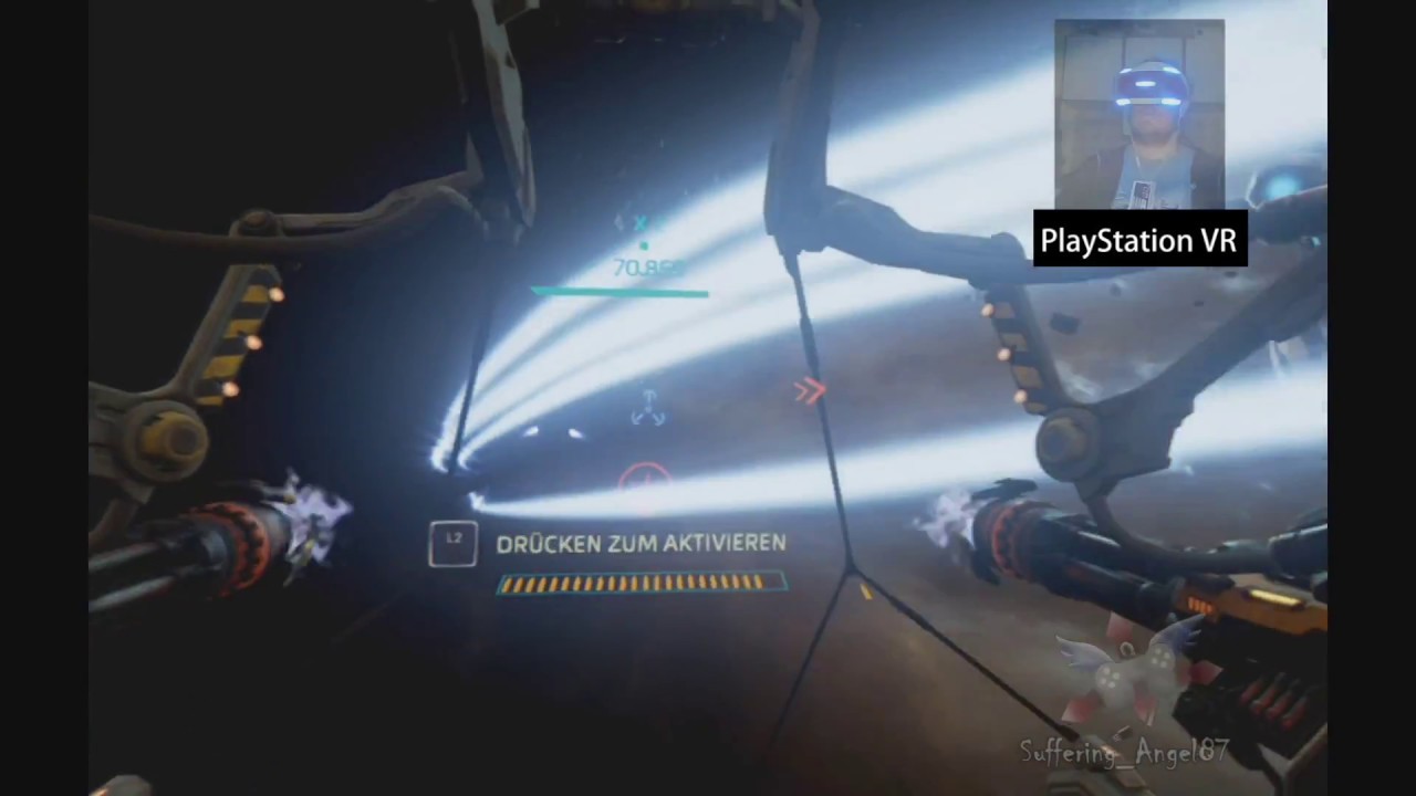 EVE: Gunjack (PS4, VR, PSVR Walkthrough/Lets Play) [German/Deutsch, no commentary]