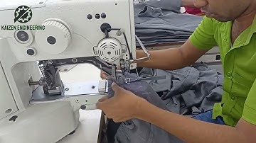 Loop Close With Bartack Machine @kizenengineering