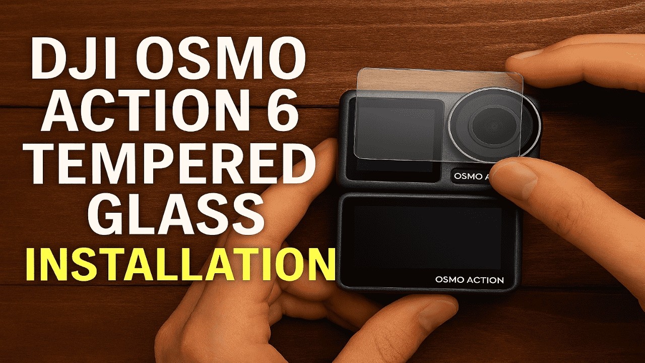DJI Osmo Action 6 Screen Protector Installation Tutorial | Installing Tempered Glass on Action 6