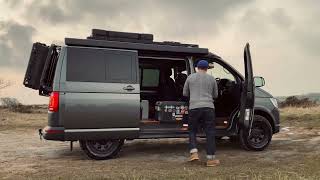 How we’ve adapted our VW California van pop top roof to carry weight