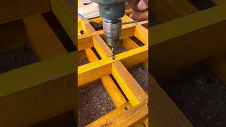 perfect strong frame jointing with screws 🪛.”