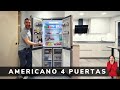 Cocina Blanco Brillo CJR Frigo Americano 4 Puertas