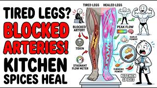 TIRED LEGS WARN OF BLOCKED ARTERIES. THE HEALING POWER OF KITCHEN SPICES